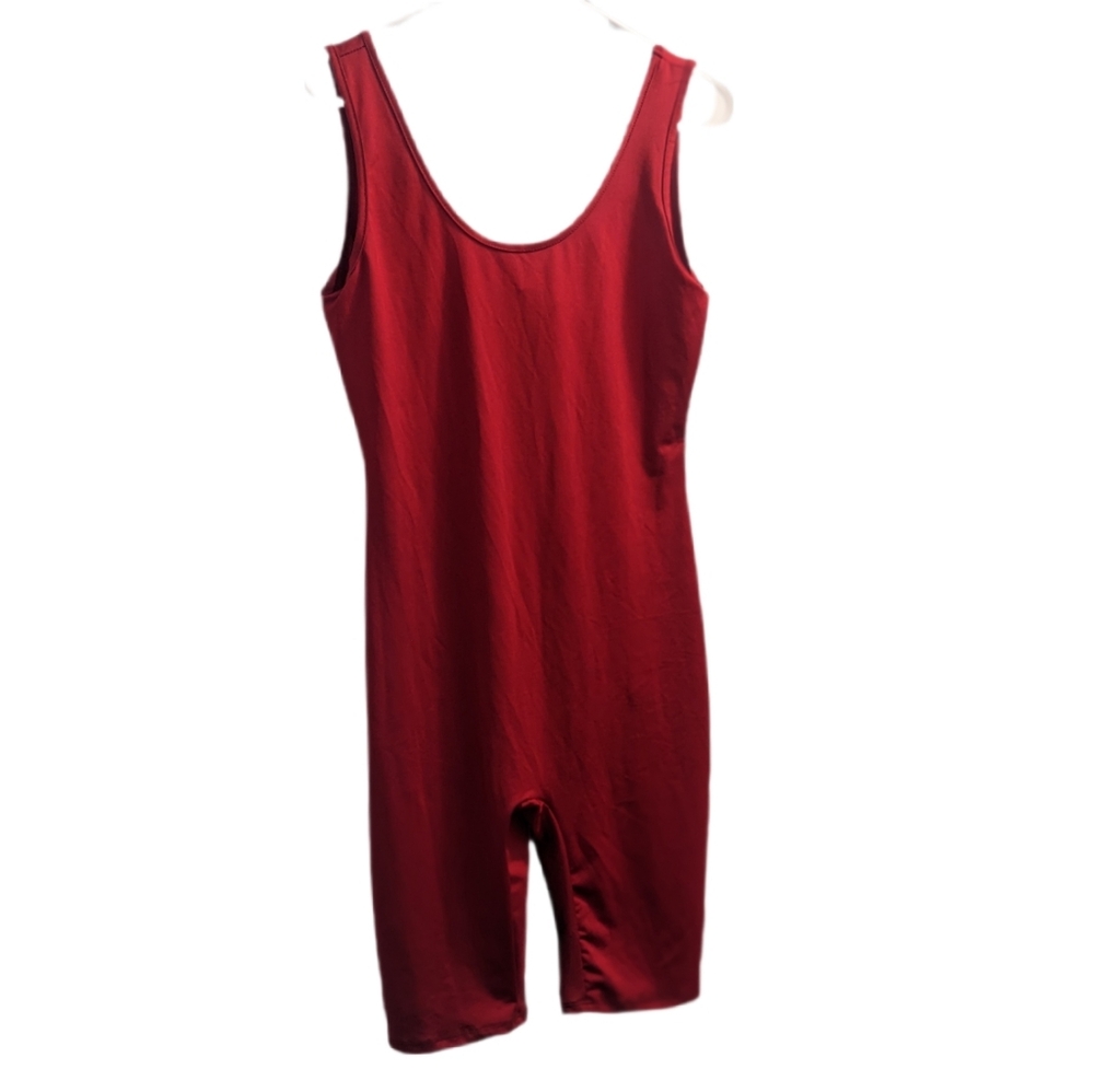 Votique Red Sleeveless Bodysuit L
